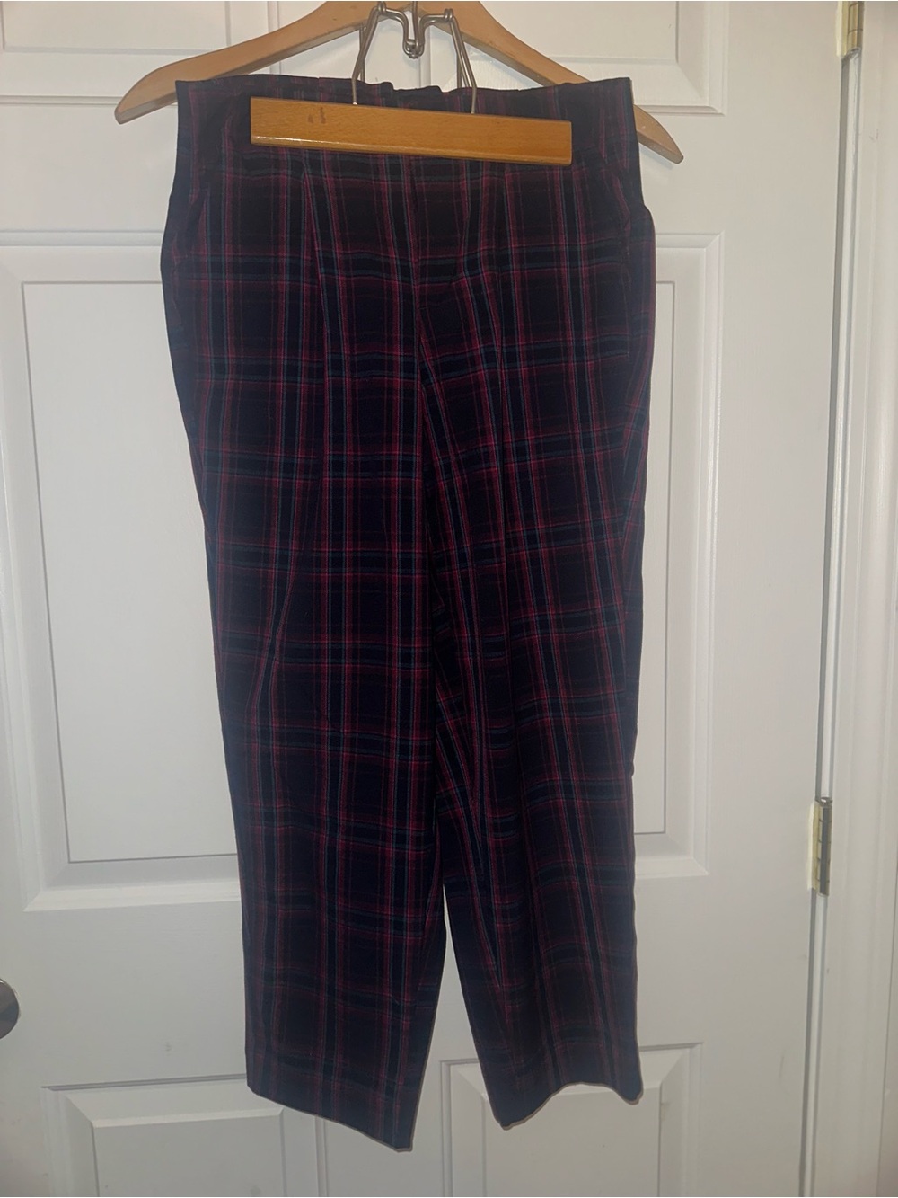 a new day Plaid Pants with Red Windowpane